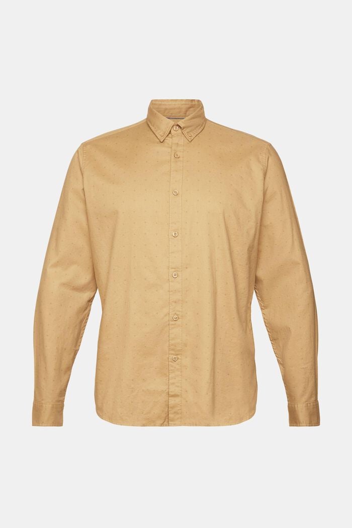 Button down-skjorta med mikromönster