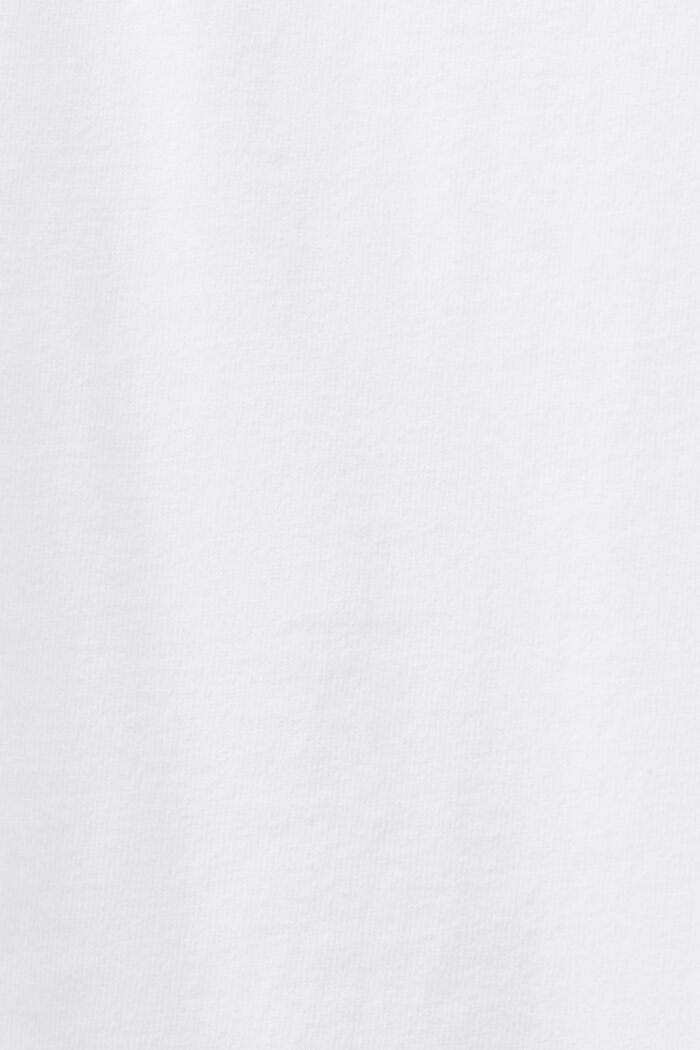 Långärmad T-shirt med rund ringning, WHITE, detail image number 5