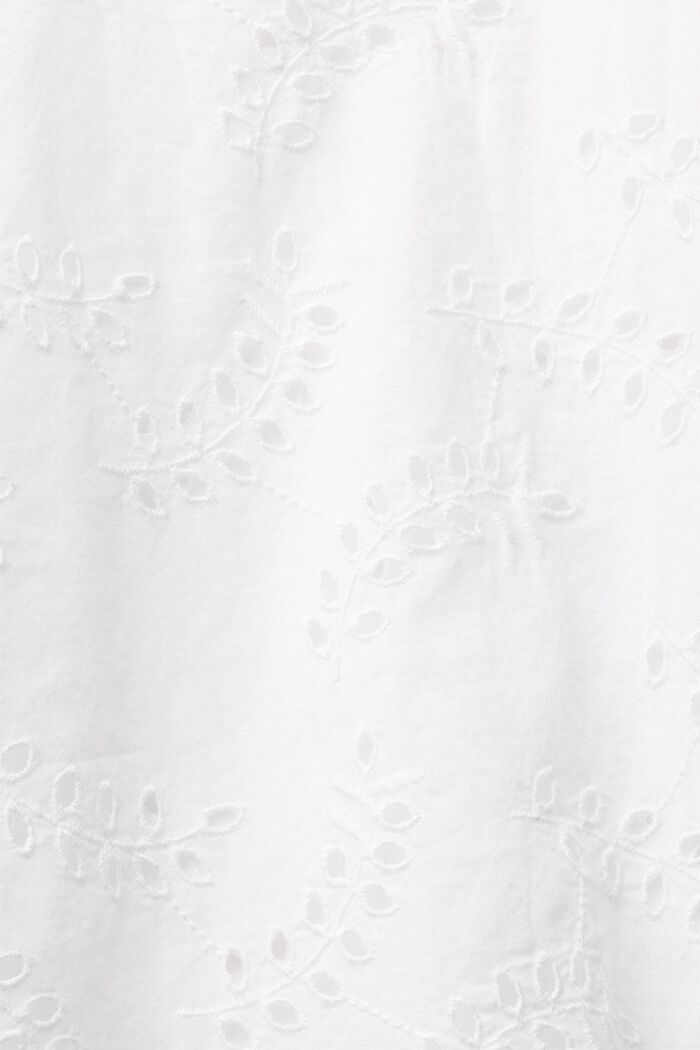 Skjortblus med hålspets, WHITE, detail image number 4