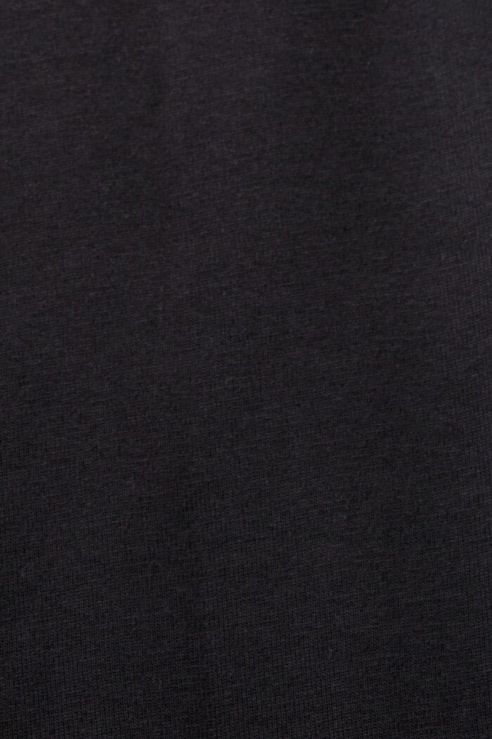 T-shirt i ekologisk bomull med tryck, BLACK, detail image number 5
