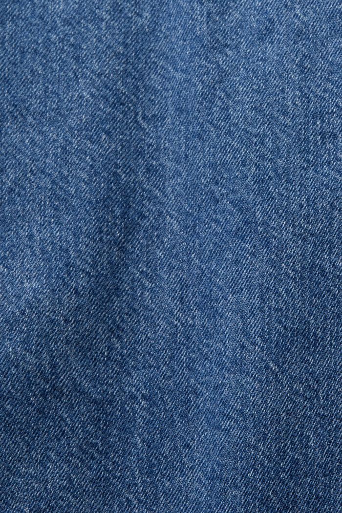 Minilång skjortklänning i denim, BLUE MEDIUM WASHED, detail image number 4