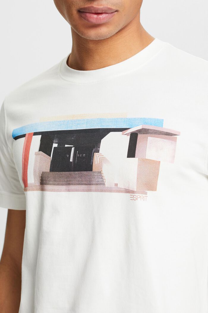T-shirt med grafiskt tryck, OFF WHITE, detail image number 3