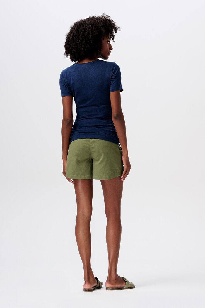 MATERNITY Shorts med linning under magen, OLIVE GREEN, detail image number 2
