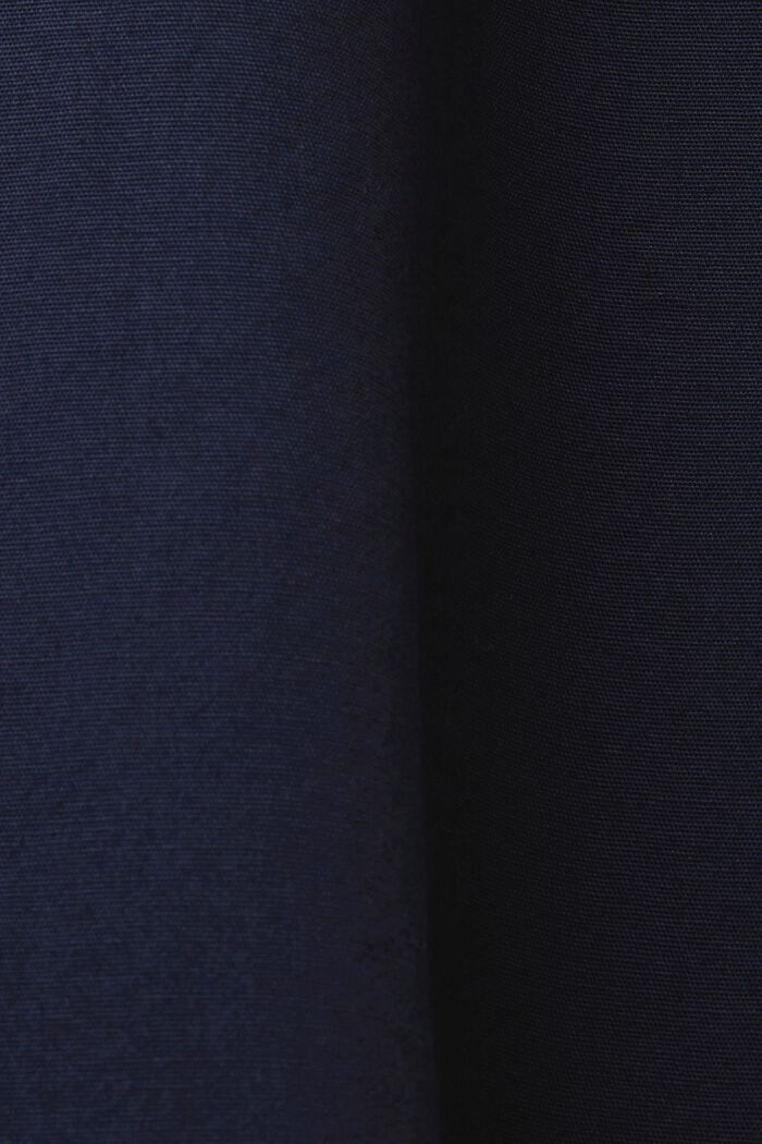 Bomullsskjorta med ståkrage, NAVY, detail image number 4