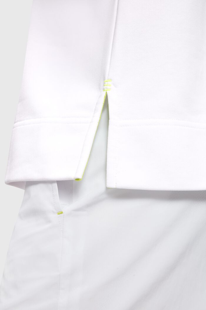 Sweatshirt i avslappnad passform med neontryck, WHITE, detail image number 3