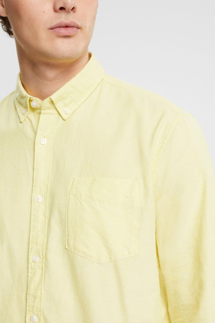Button down-skjorta, BRIGHT YELLOW, detail image number 2