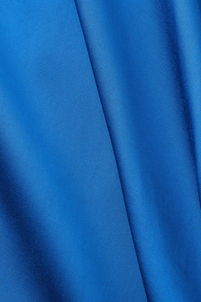 Midikjol i satin, BRIGHT BLUE, detail image number 4