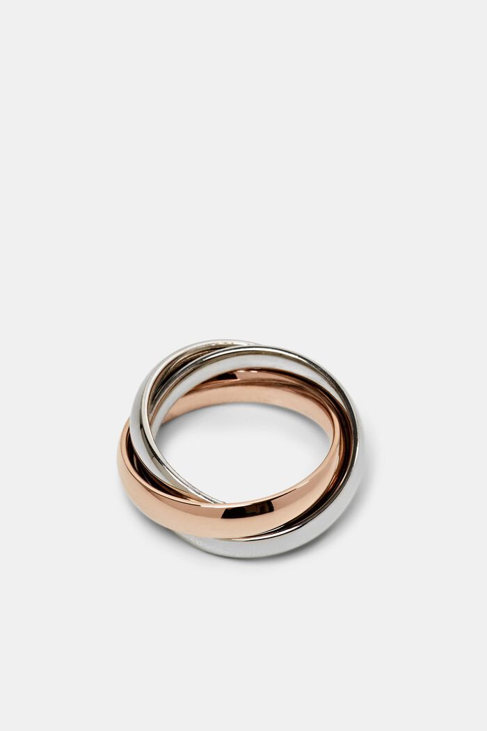 Trio-ring i rostfritt stål, ROSEGOLD, detail image number 0