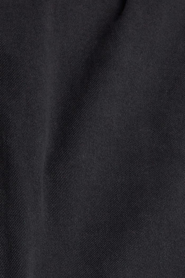 Stretchbyxa med dragkedjedetalj, BLACK, detail image number 1