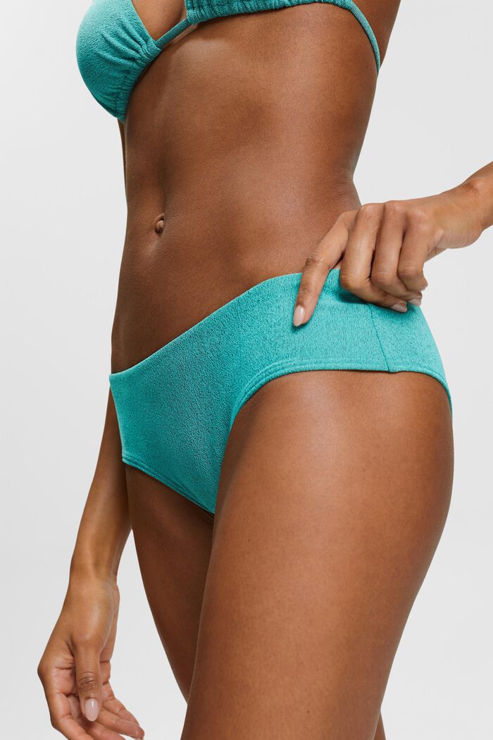 Tvåfärgad bikiniunderdel, AQUA GREEN, detail image number 1