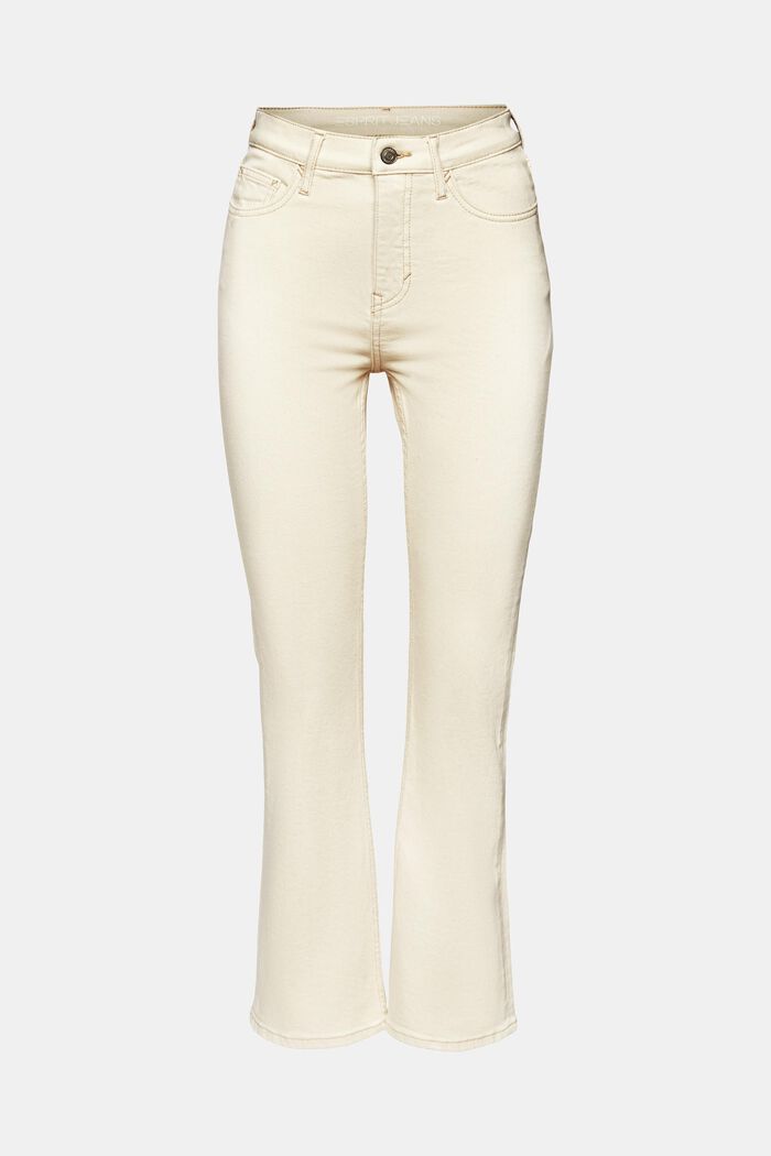 Retro-jeans med vida ben och hög midja, OFF WHITE, detail image number 6