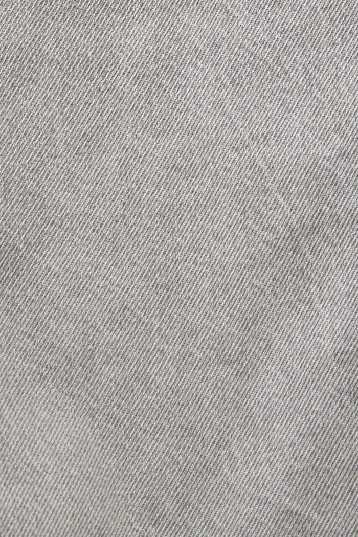 Lediga jeansshorts med medelhög midja, BLACK LIGHT WASHED, detail image number 6