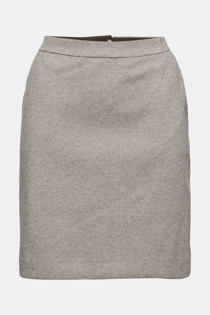 SOFT Mix + match A-linjeformad kjol, CARAMEL, overview