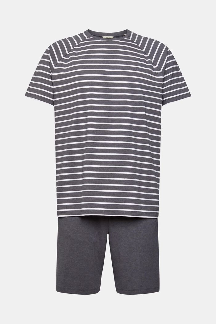 Jerseypyjamas med shorts, ANTHRACITE, detail image number 6