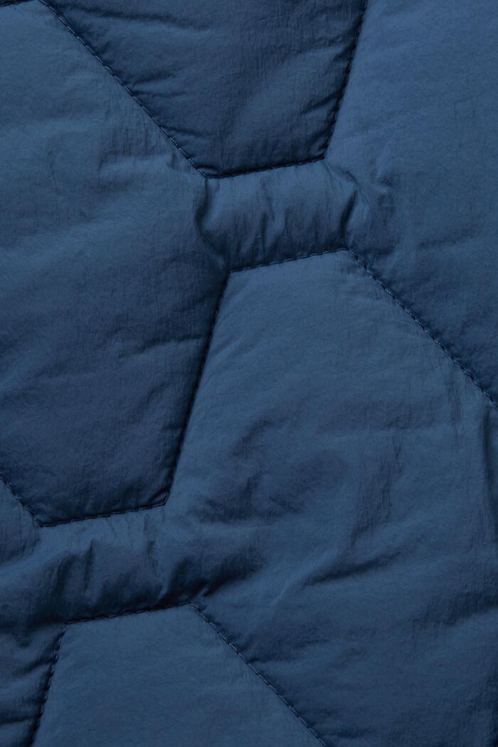 Återvunnet: Lätt, quiltad jacka, GREY BLUE, detail image number 4