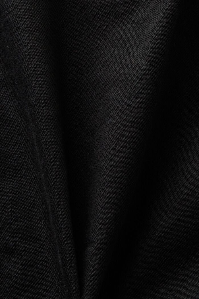 Jeansjacka med smal passform, BLACK DARK WASHED, detail image number 5