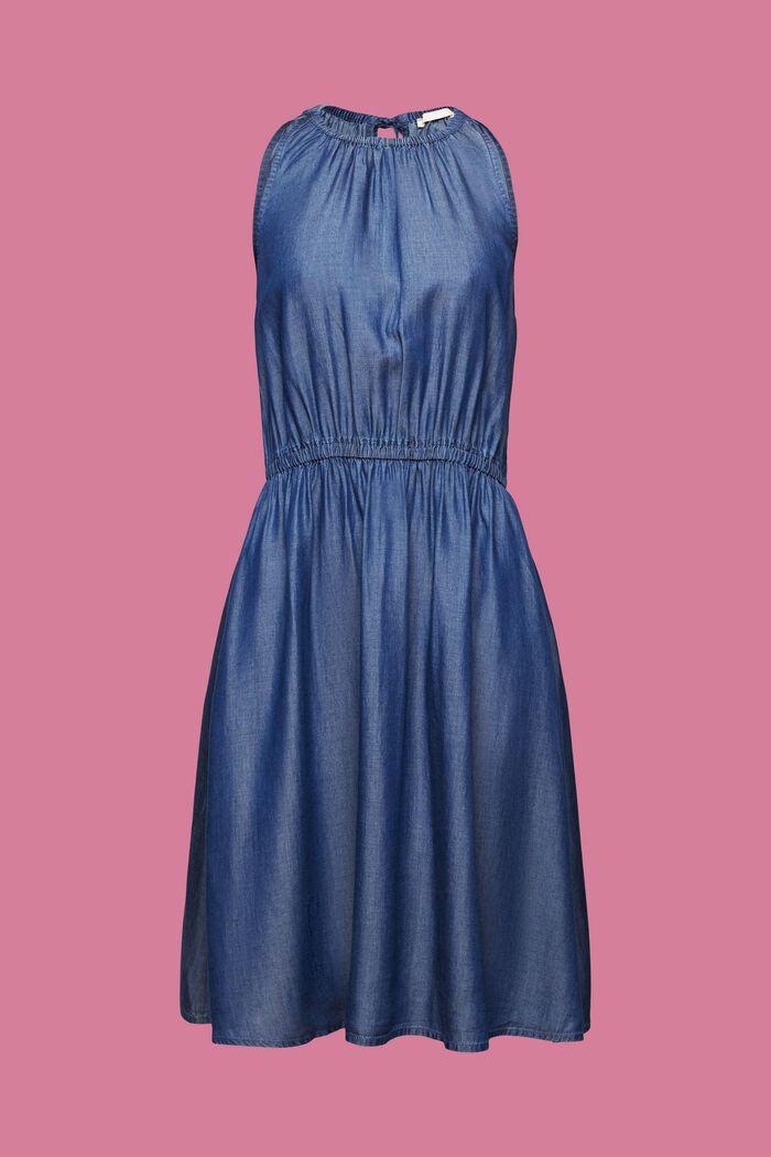 Midiklänning i denimlook, TENCEL™, BLUE DARK WASHED, detail image number 6