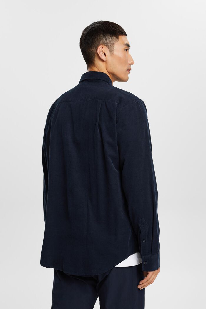 Manchesterskjorta, 100% bomull, PETROL BLUE, detail image number 3