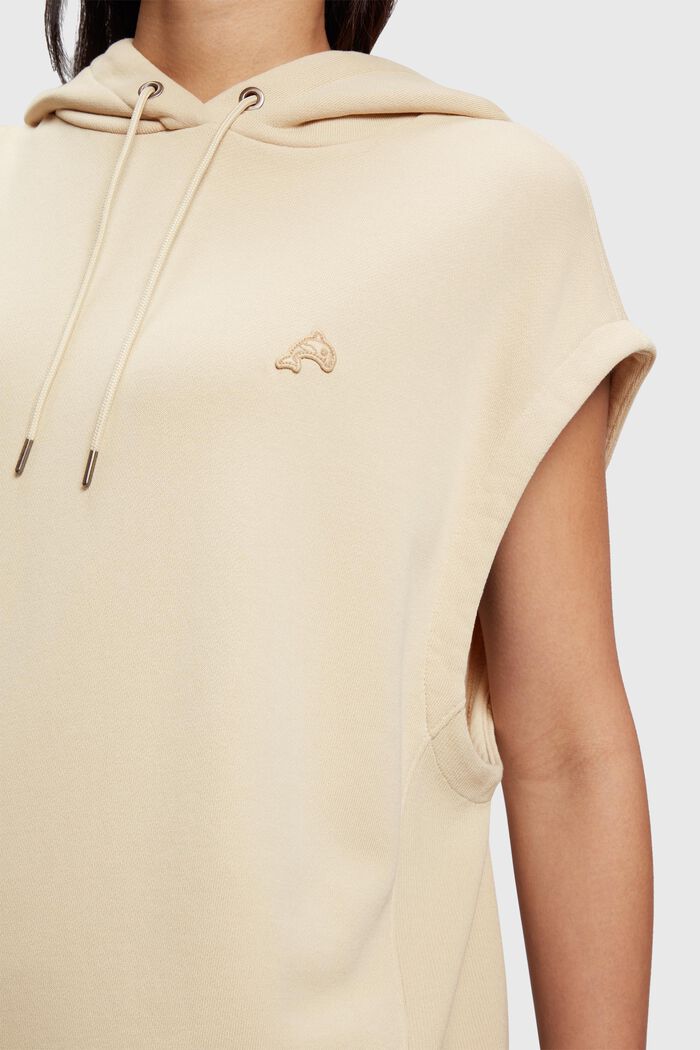 Kortärmad sweatshirt med delfinmärke, SAND, detail image number 2