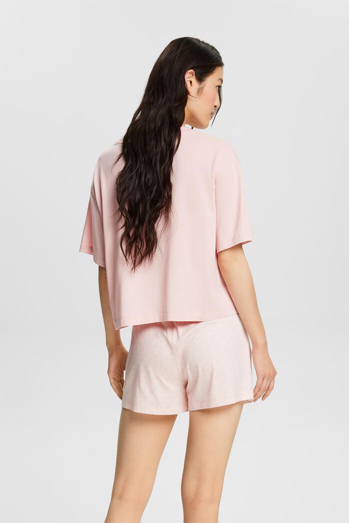 Jerseypyjamasset med korta ben och ärmar, LIGHT PINK, detail image number 2