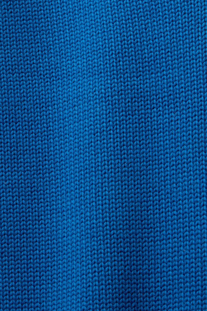Bomullströja med polokrage, BRIGHT BLUE, detail image number 5