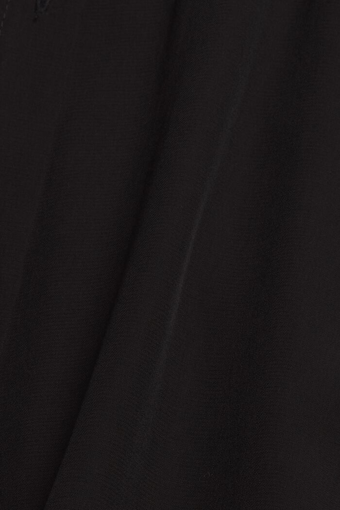 Lång blus med LENZING™ ECOVERO™, BLACK, detail image number 4
