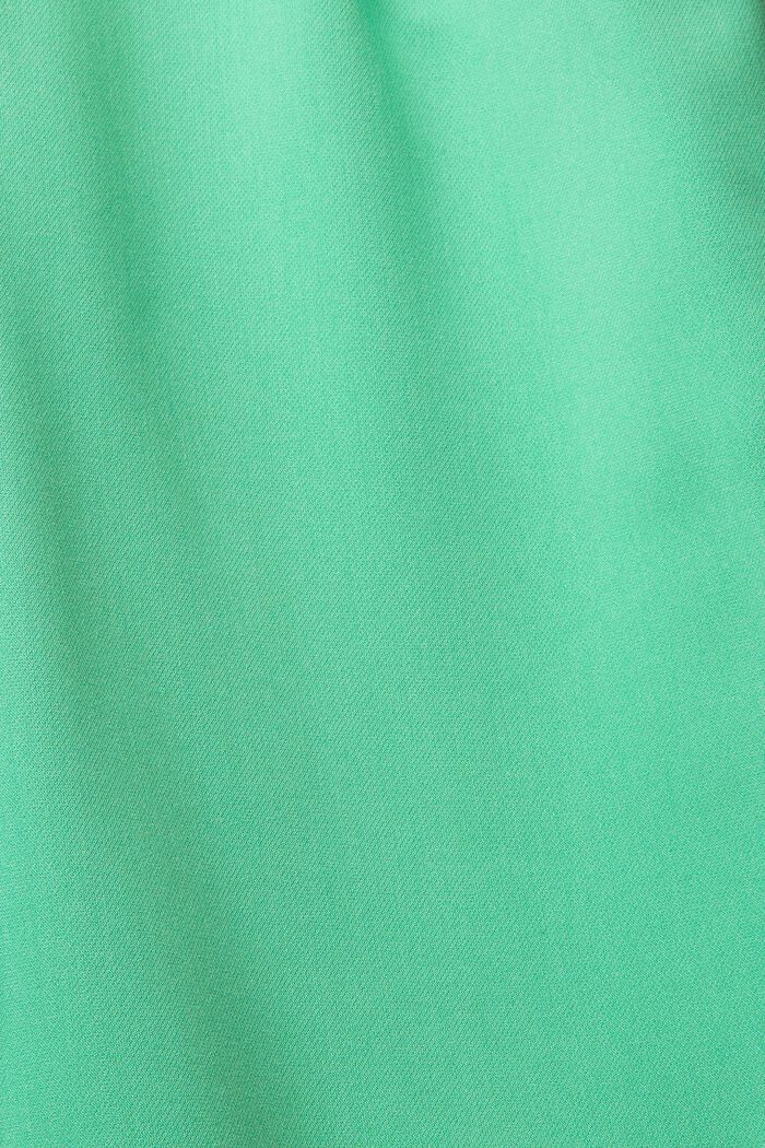 Culottebyxa med hög midja med veck i midjan, GREEN, detail image number 1