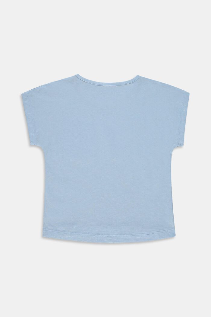 T-shirt med bröstficka, 100% bomull, BLUE LAVENDER, detail image number 1