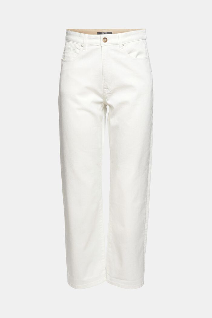 Jeans med raka ben, OFF WHITE, overview