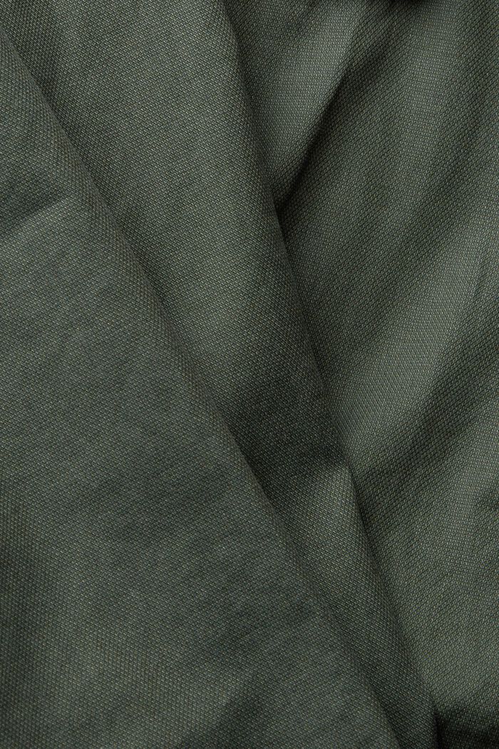 Bomullsskjorta med bröstficka, KHAKI GREEN, detail image number 4