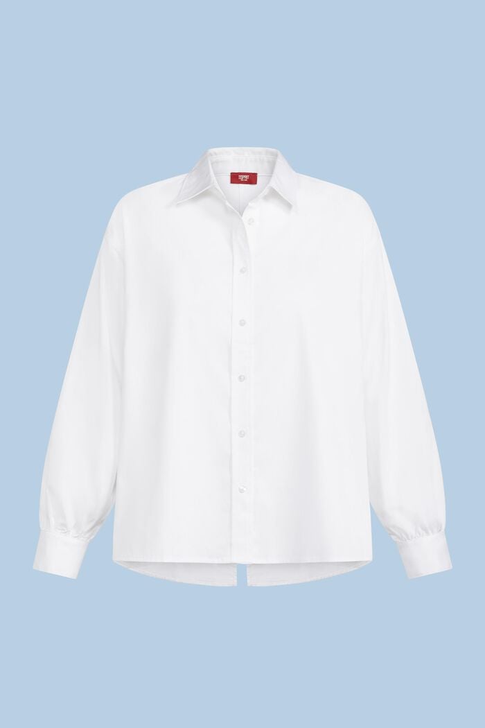 Skjorta med knytband bak, WHITE, detail image number 5