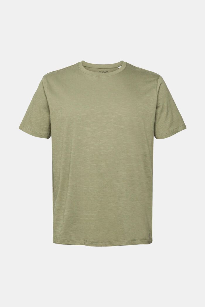 T-shirt i jersey, 100% bomull, KHAKI GREEN, detail image number 2