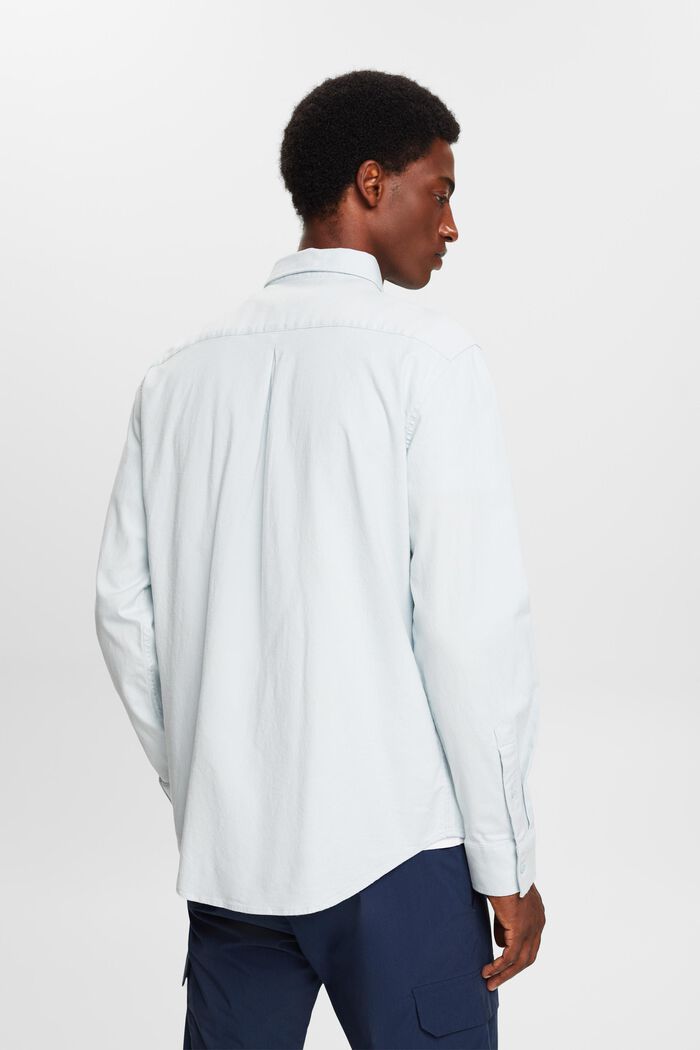 Skjorta i twill med normal passform, PASTEL BLUE, detail image number 5