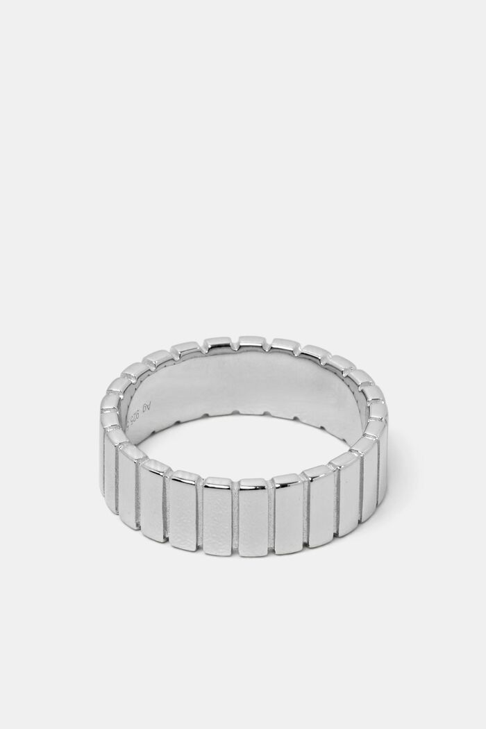 Ribbad ring, sterlingsilver, SILVER, detail image number 0