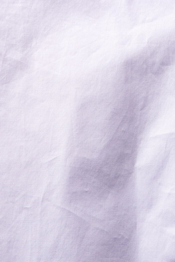 Helknäppt skjorta i bomullspoplin, LAVENDER, detail image number 5