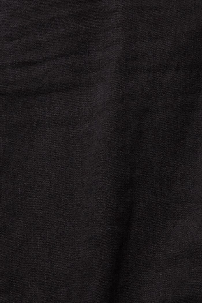 Stretchjeans med smal passform, BLACK DARK WASHED, detail image number 6