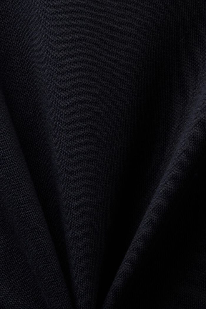 Oversized sweatshirtklänning med huva, BLACK, detail image number 6