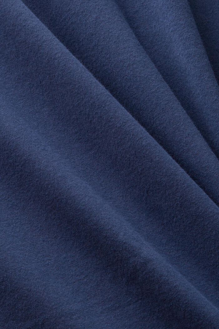Henley-tröja i urtvättad bomullsjersey, GREY BLUE, detail image number 5