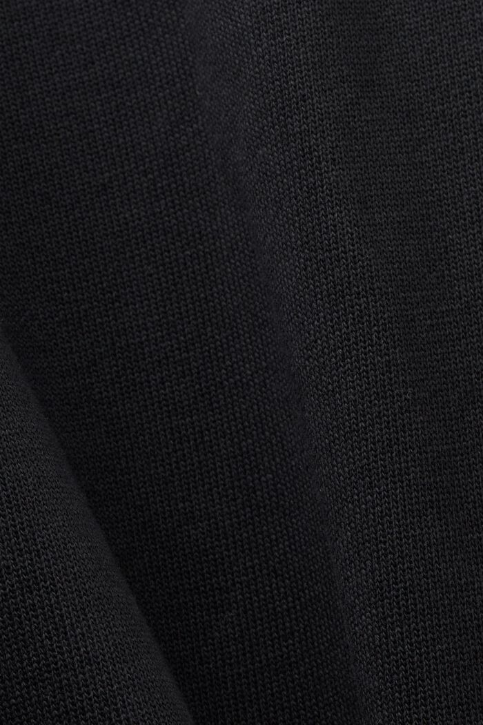 Randig träningsbyxa i bomull, BLACK, detail image number 5