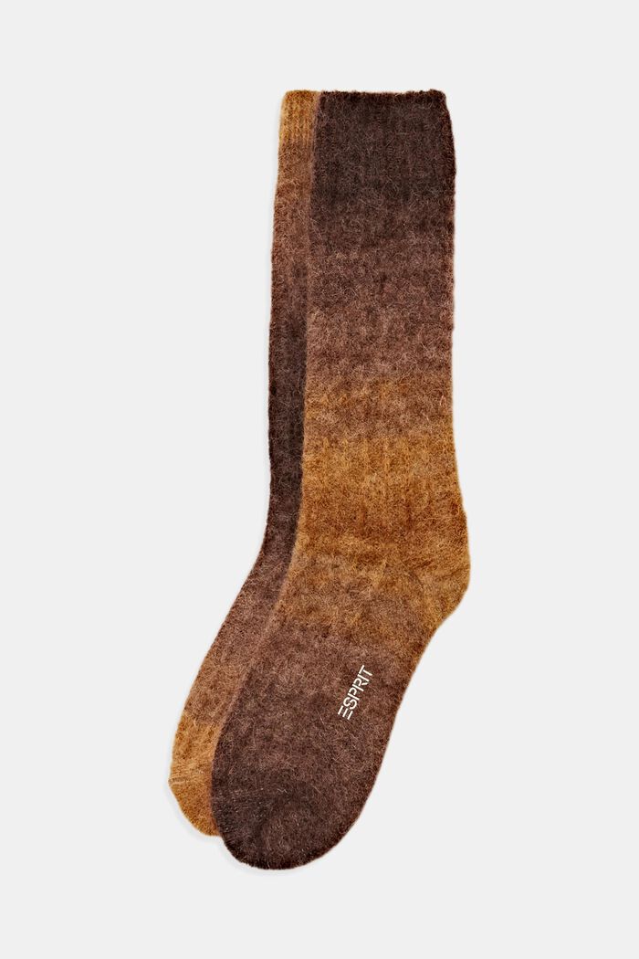 Boots-strumpor med ull och alpacka, MOULINE, detail image number 0