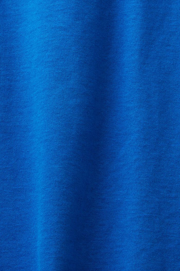 Långärmad topp i ekologisk bomull, BRIGHT BLUE, detail image number 5