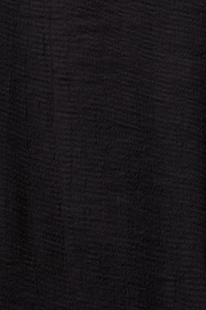 V-ringad blus i crêpe, BLACK, detail image number 5