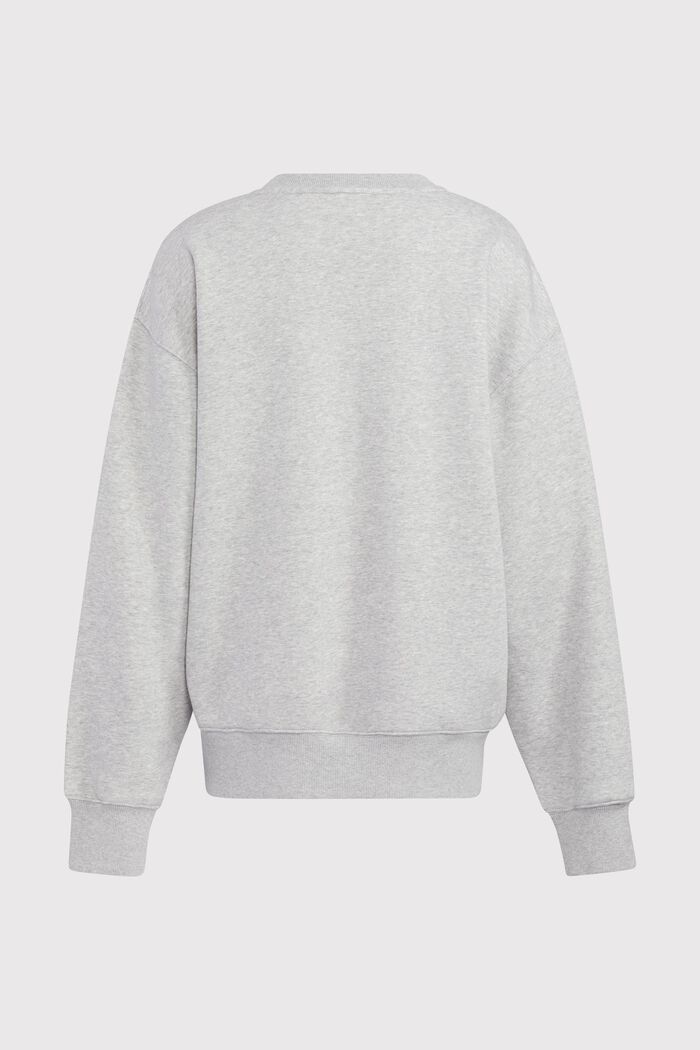 Sweatshirt med logotryck i unisexmodell, LIGHT GREY, detail image number 7