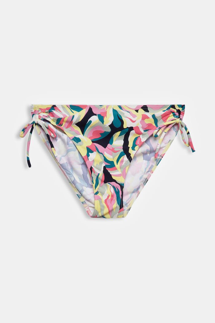 Carilo beach bikiniunderdel med blomtryck, NAVY, detail image number 5