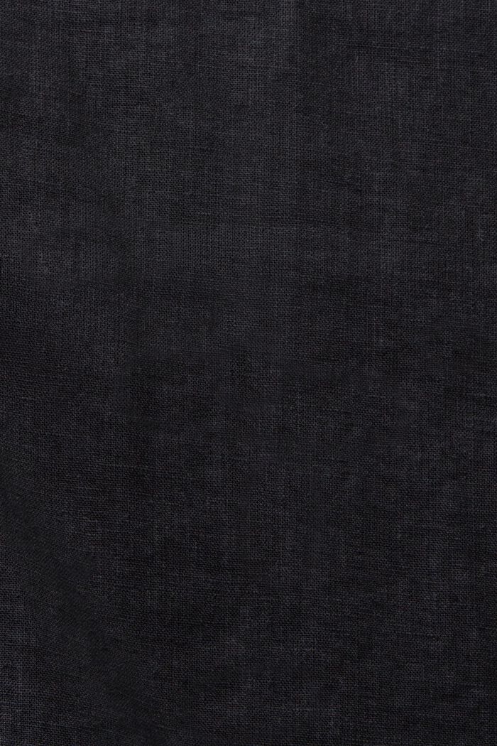 Blus med resortkrage, BLACK, detail image number 4