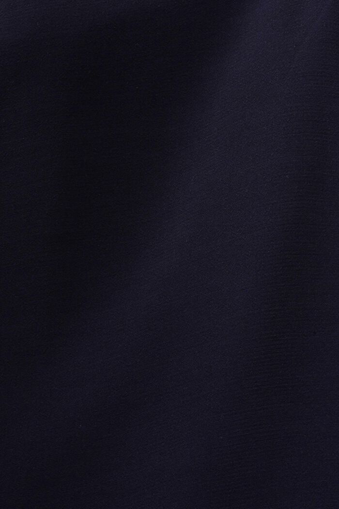 Ärmlös blus med spetskant, NAVY, detail image number 5