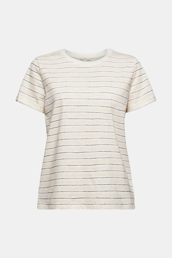 T-shirt med tryck i 100% ekologisk bomull, OFF WHITE, detail image number 7