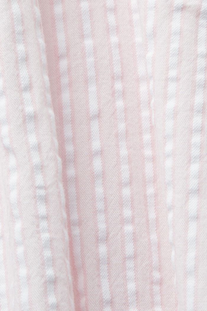 Midi-skjortklänning med knytskärp, bomullsmix, LIGHT PINK, detail image number 4