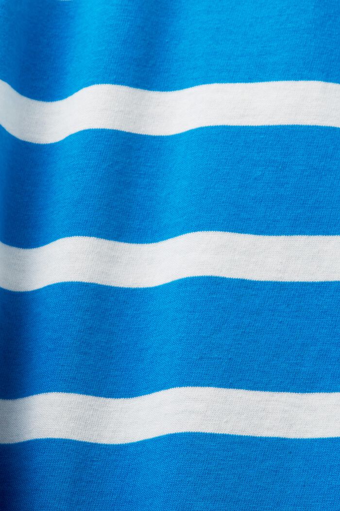 Randig T-shirt i bomullsjersey, BLUE, detail image number 6