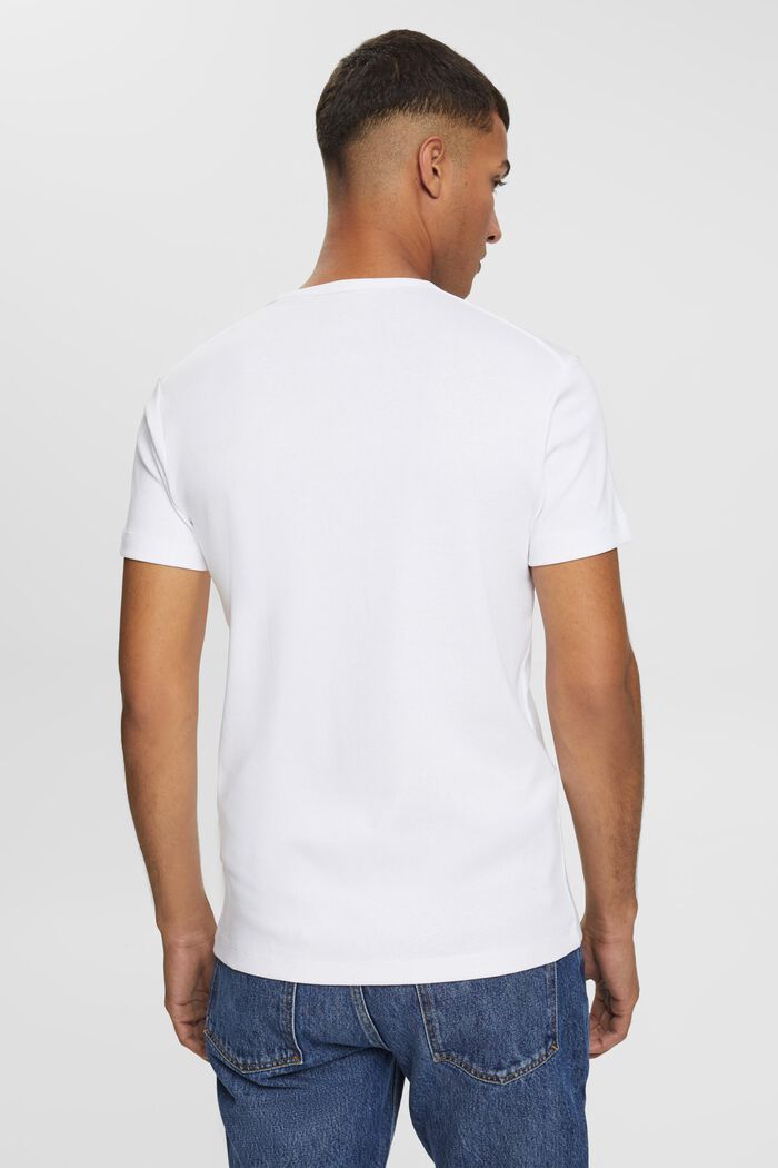 T-shirt i jersey med smal passform, WHITE, detail image number 3